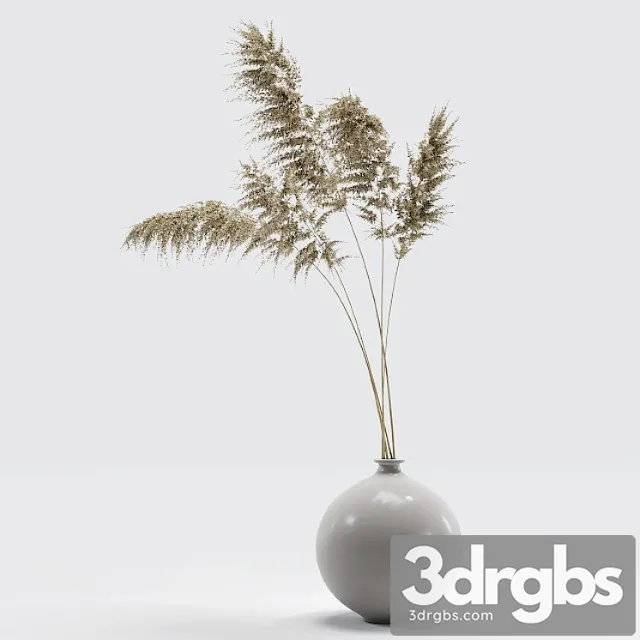 Vase with Dried Flowers 0002 3dsmax Download