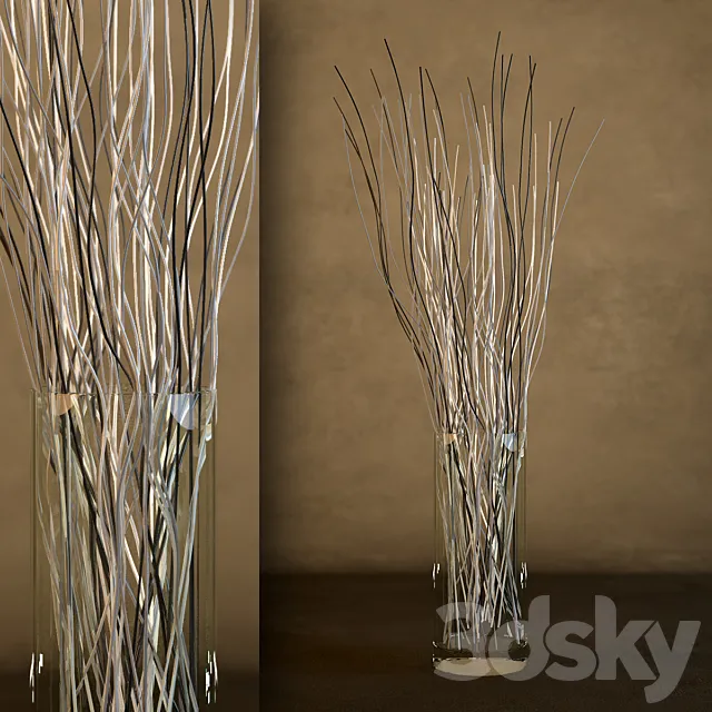 Vase with twigs 3DSMax File