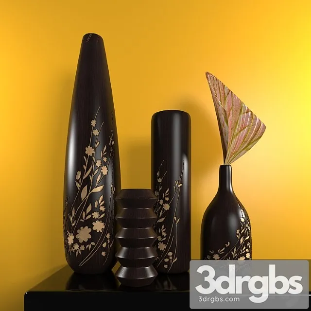 Vase Wooden vase 3dsmax Download