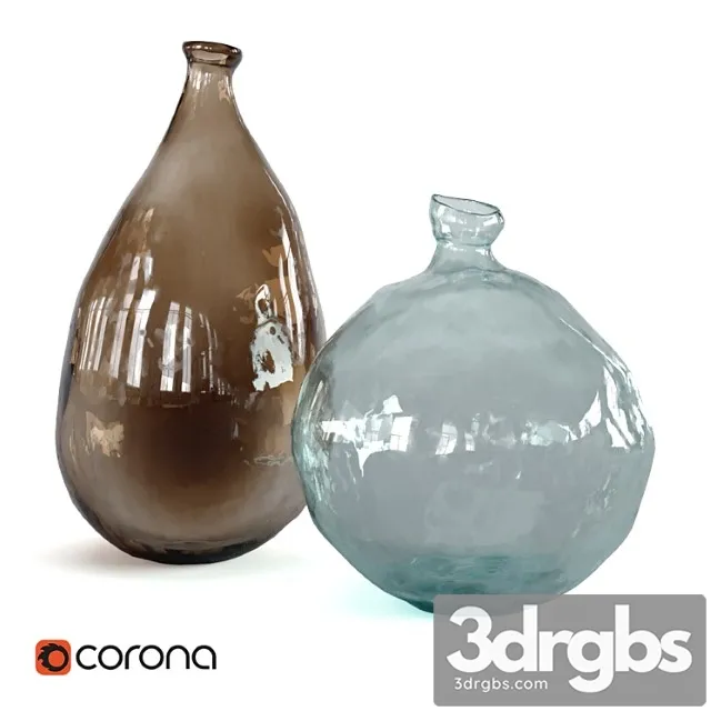 Vase Zara home glass vases 3dsmax Download
