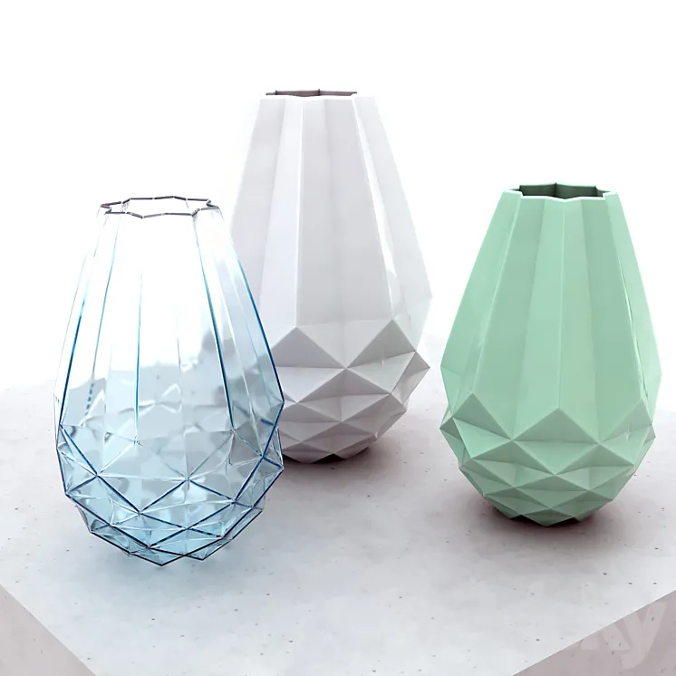 vases of Urbanara Loreto and Katsura 3DS Max