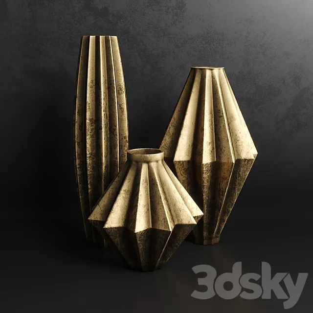 Vases set 1 3DS Max Model