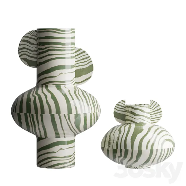 Vases set 3ds Max