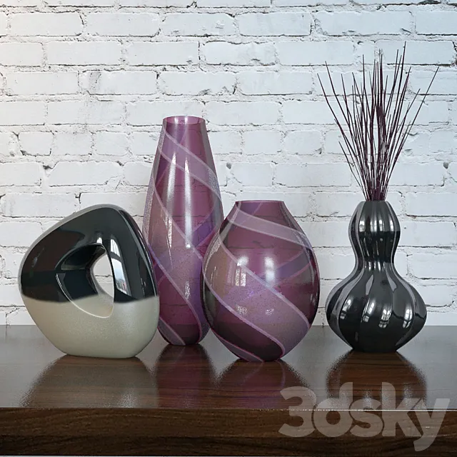 Vases set 3DSMax File
