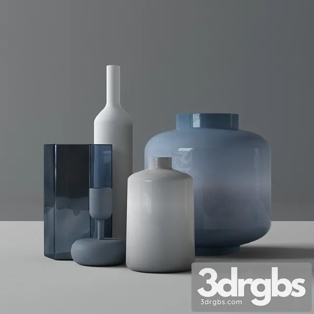Vases Set Kodin1 3dsmax Download