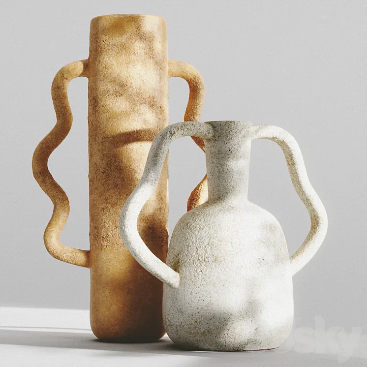 Vases with Handles by Zara Home Part 1 3DS Max