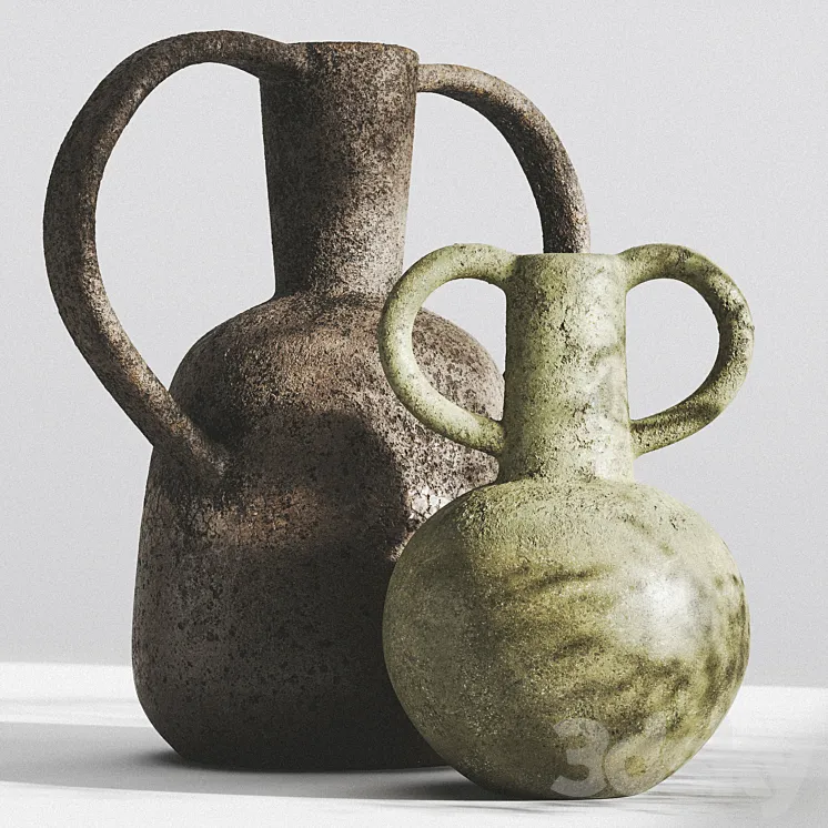 VASES WITH HANDLES by ZARA HOME part 2 3DS Max