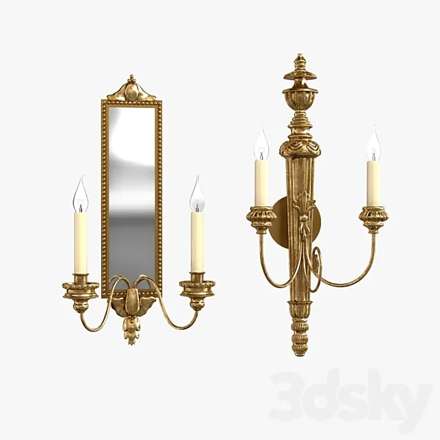 Vaughan Granville and Saltram wall light 3ds Max