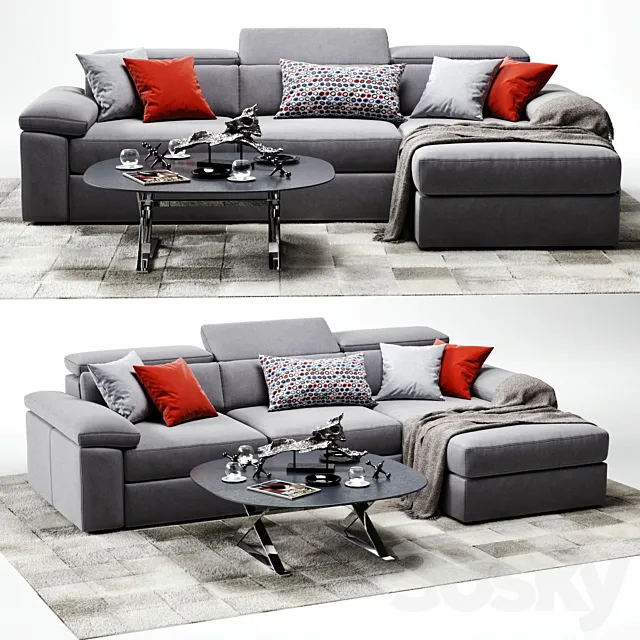 VAVICCI Diamante Corner Sofa 3ds Max