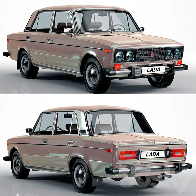 VAZ-2106 LADA 3DS Max Model