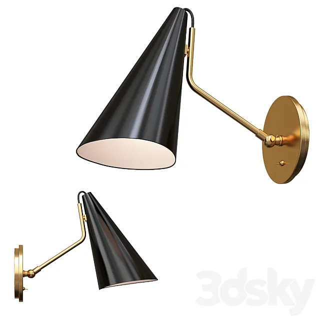 Vc Light Clemente Wall Lamp in Black 3DSMax File