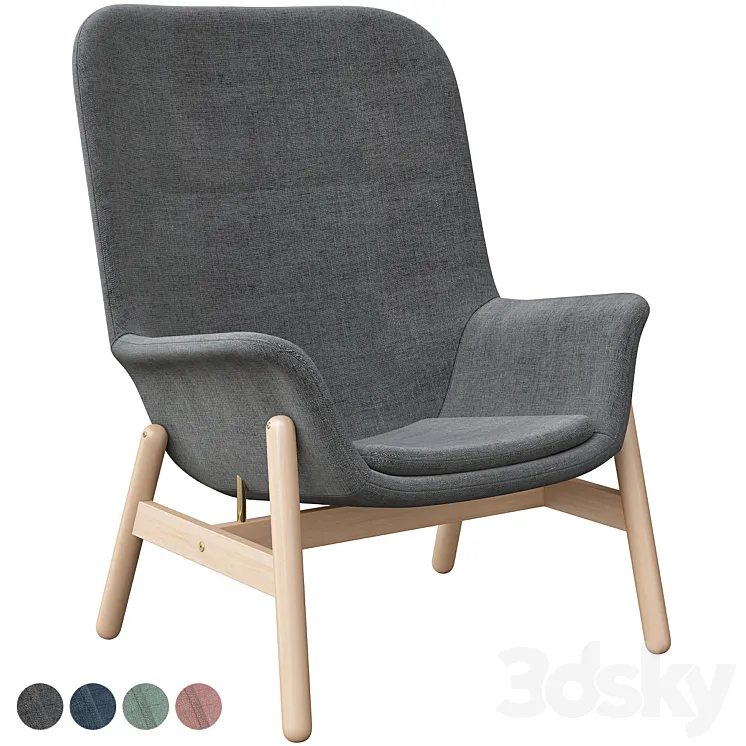 Vedbo Chair L Ikea 3DS Max