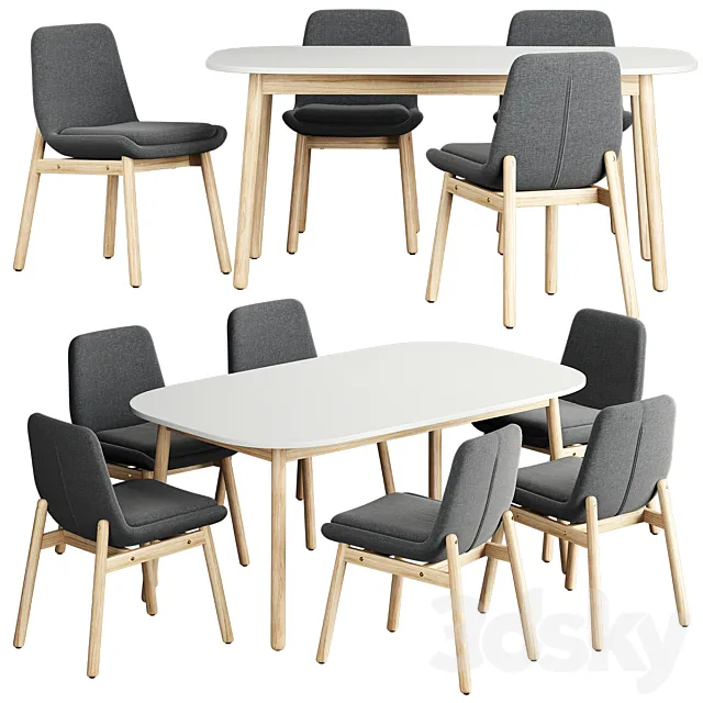 VEDBO WEDBU IKEA M Table Chair 3DSMax File