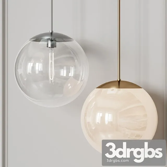 Vega indoor-outdoor brass gold and black nickel pendant light 3dsmax Download