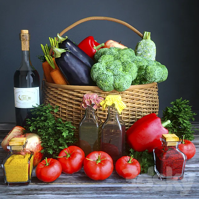 vegetable Basket 3DSMax File