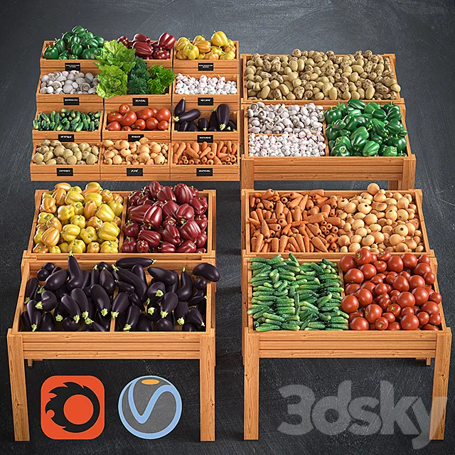 Vegetables 3DSMax File