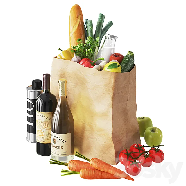 Vegetables bag 3DSMax File
