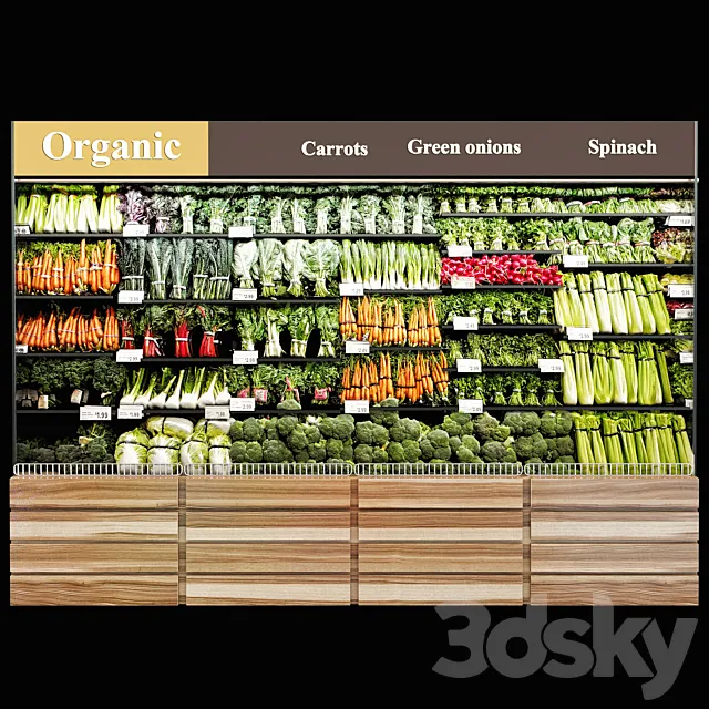 Vegetables fridge 3DSMax File