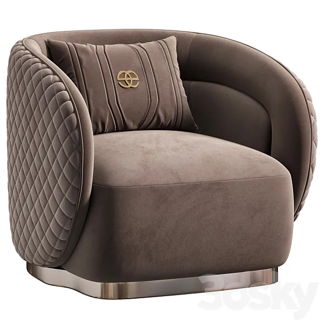 Velar Armchair By Elve Luxury 3ds Max