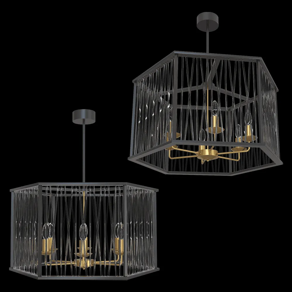 Vele Luce – Chandelier Merluzzo VL1482L06 3ds Max