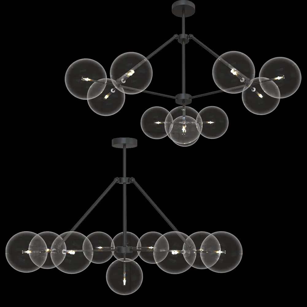 Vele Luce – Chandelier Universo VL2052L10 3ds Max