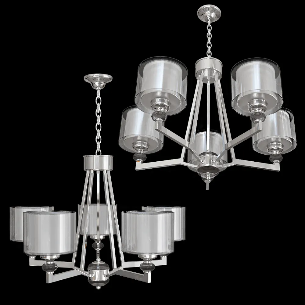 Vele Luce – Pendant lamp Lotus VL1053L05 3ds Max