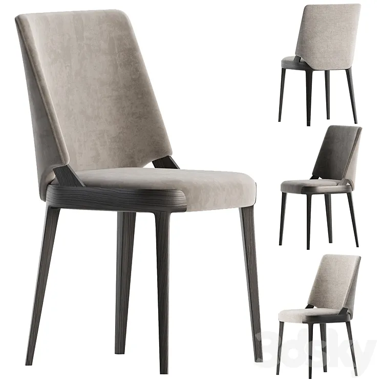 VELIS Dining CHair set 02 3DS Max Model