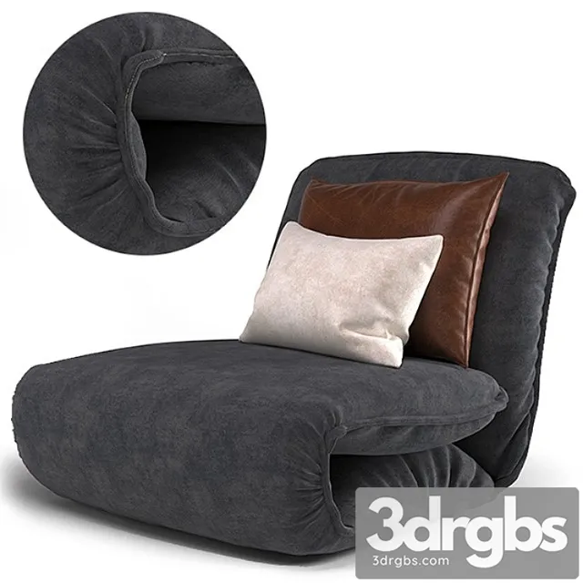 Velvet lounge armchair