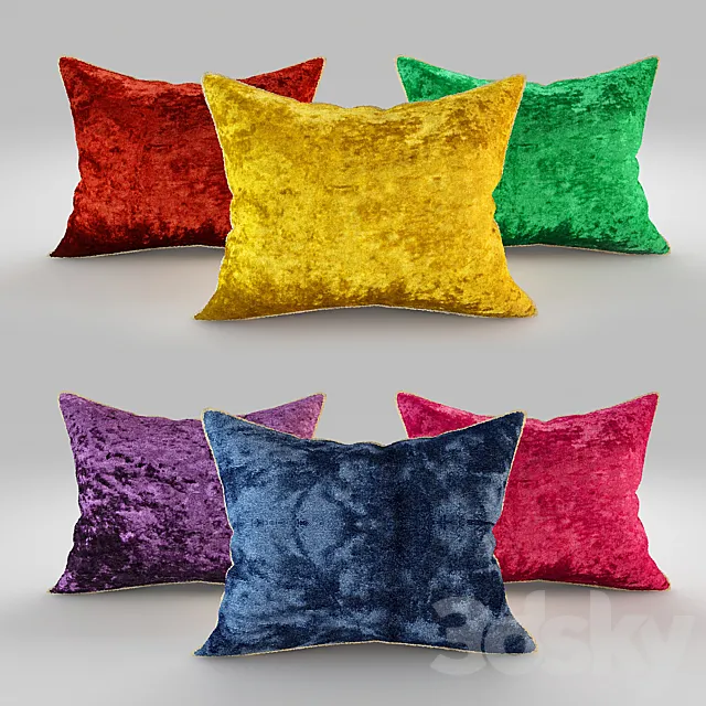 VELVET PILLOWS 3ds Max