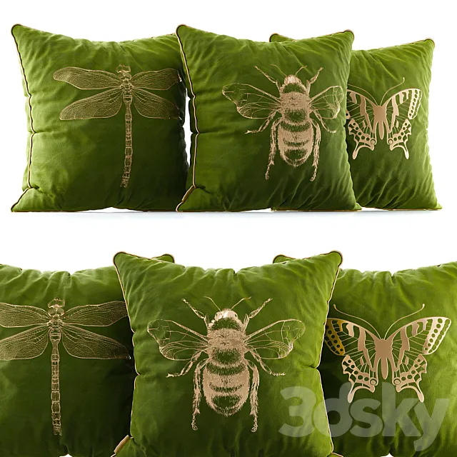 Velvet pillows 3DSMax File