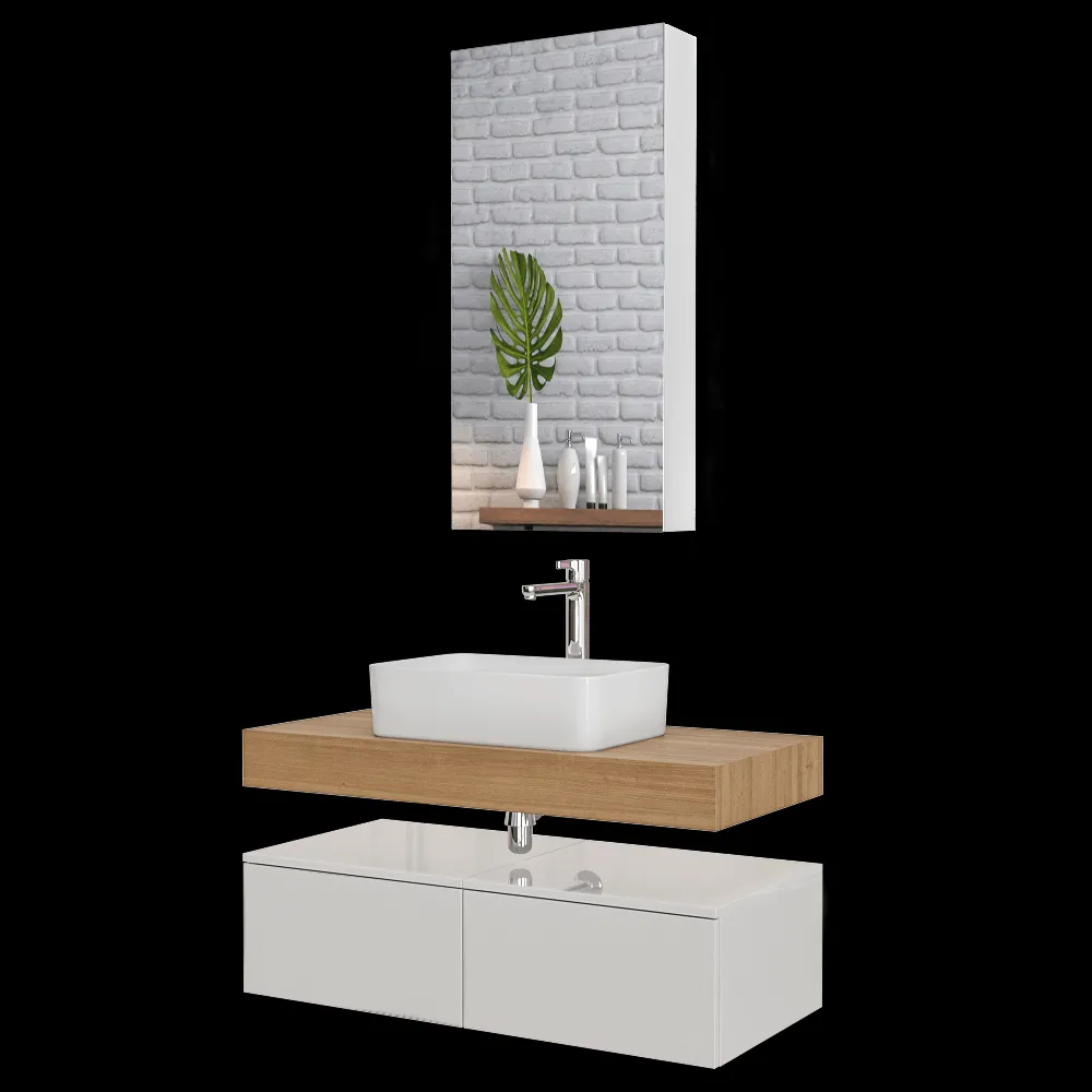 Velvex – Washbasin set Unique Unit 100 3ds Max