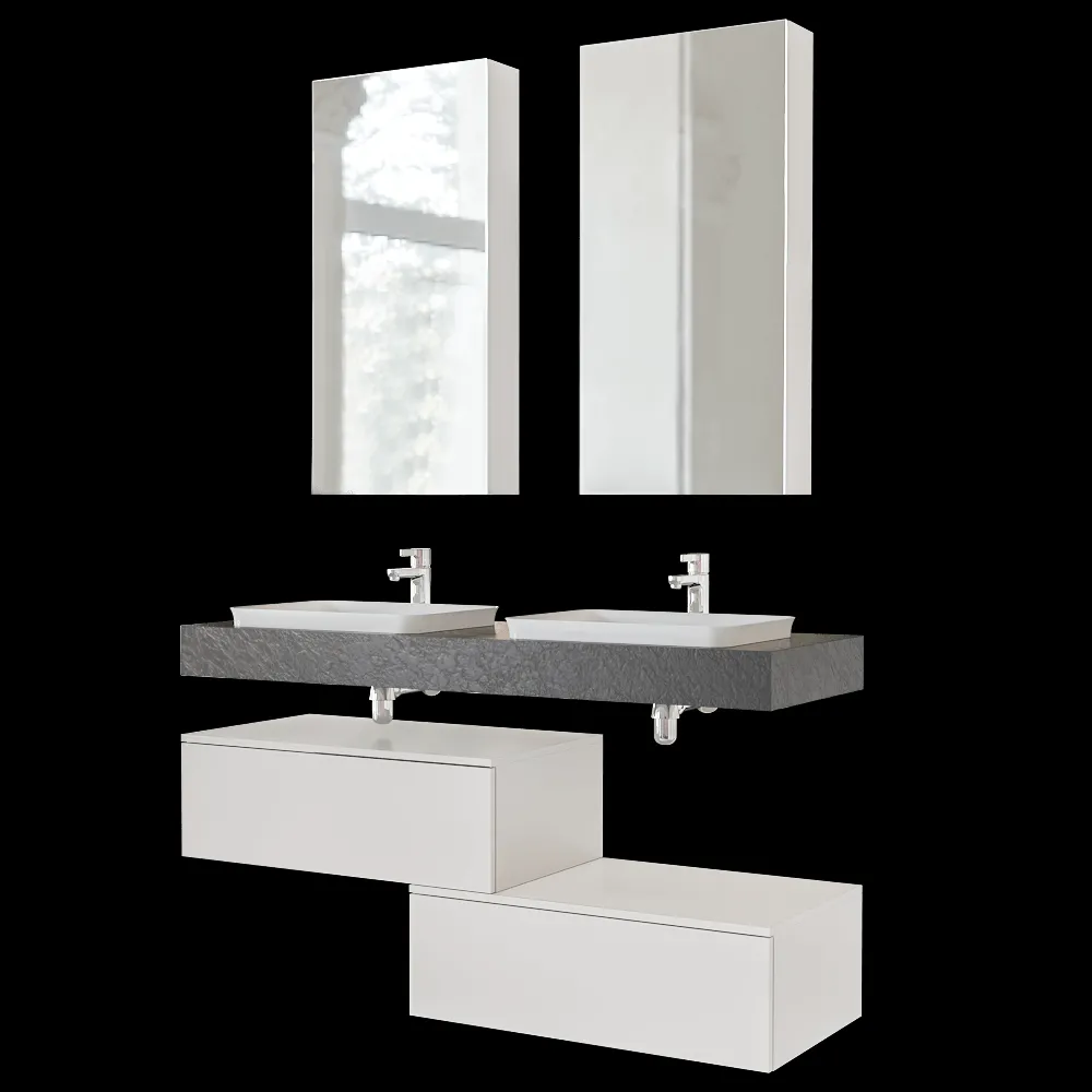 Velvex – Washbasin set Unique Unit 140 3ds Max