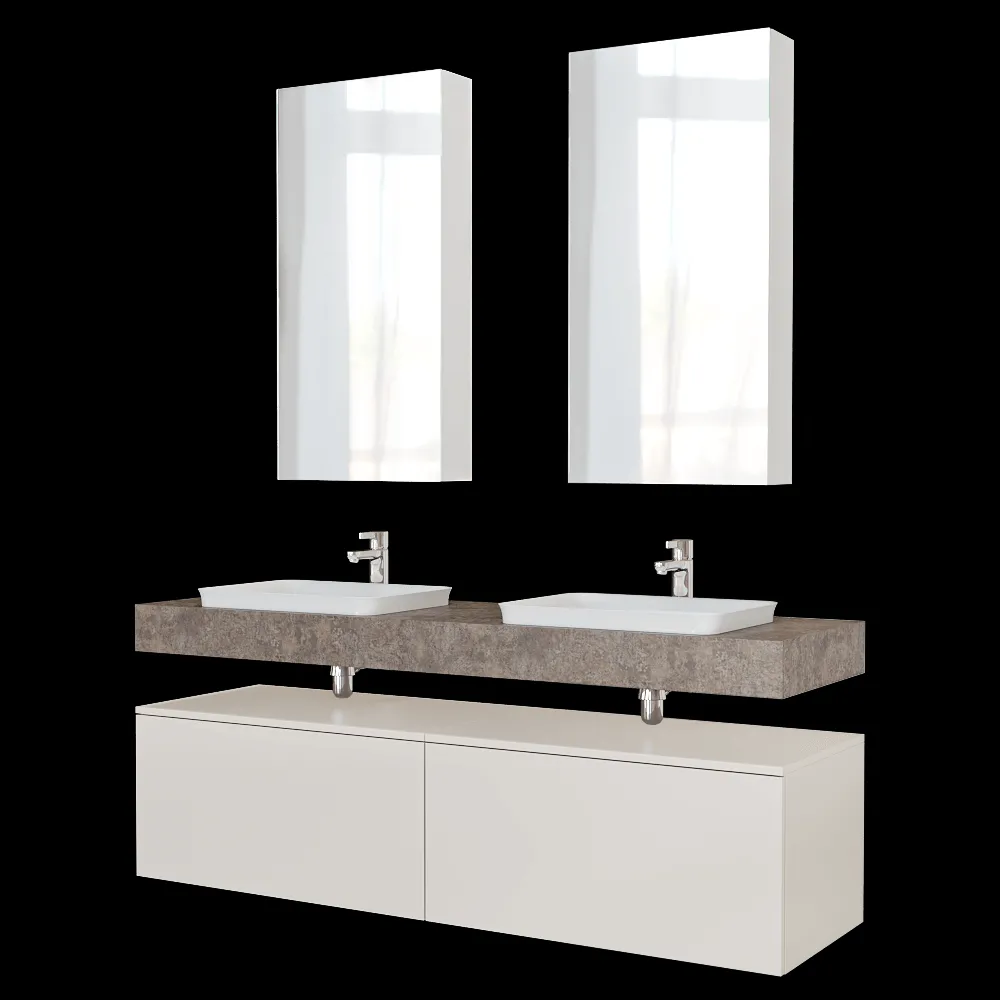 Velvex – Washbasin set Unique Unit 160 3ds Max
