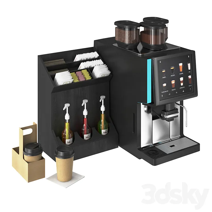 Vending Coffee Machine WMF 1500 S + 3DS Max