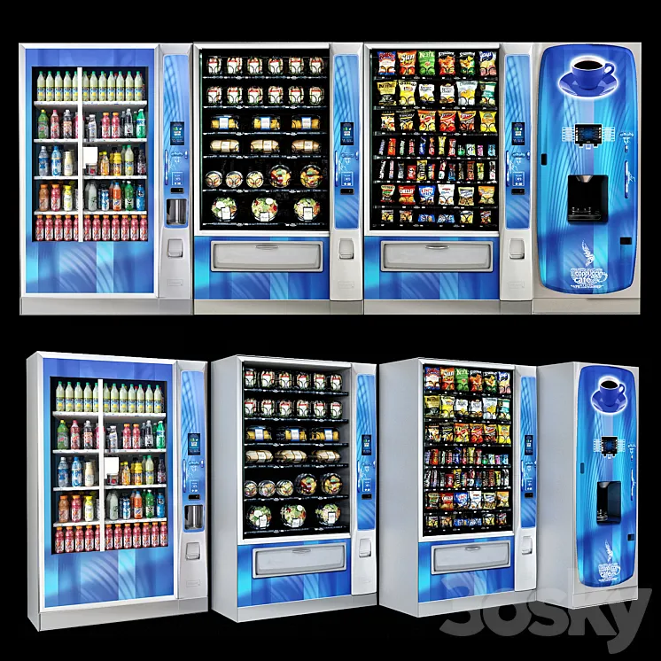 Vending machine 3DS Max