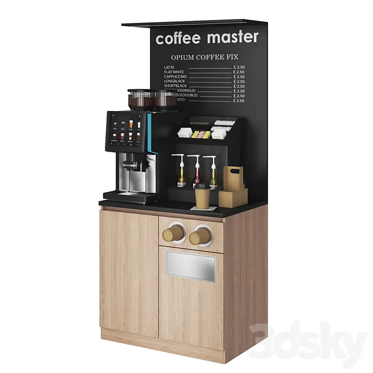 Vendor Coffee Point 3DS Max