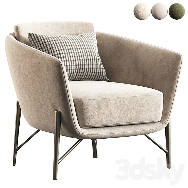 VENERE Armchair 3ds Max