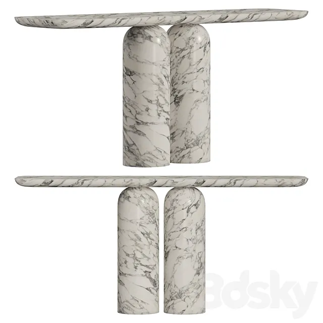 Venetino Marble Console 3ds Max