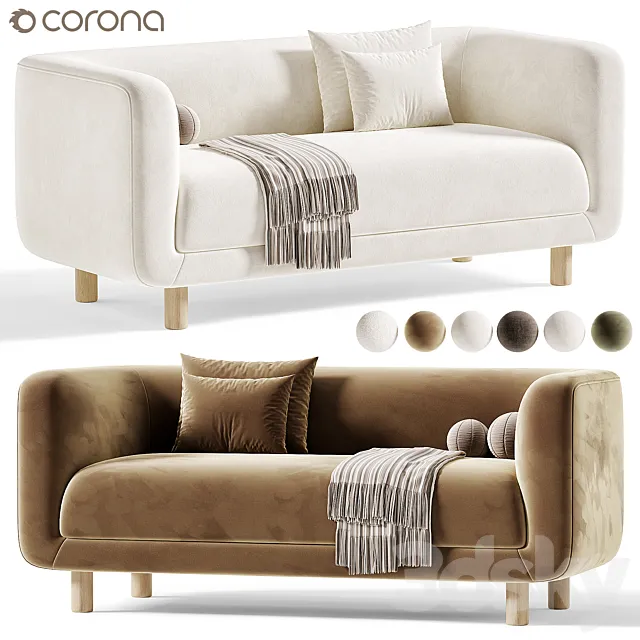 Veneto Sofa Veneto Couch 3dsMax Model