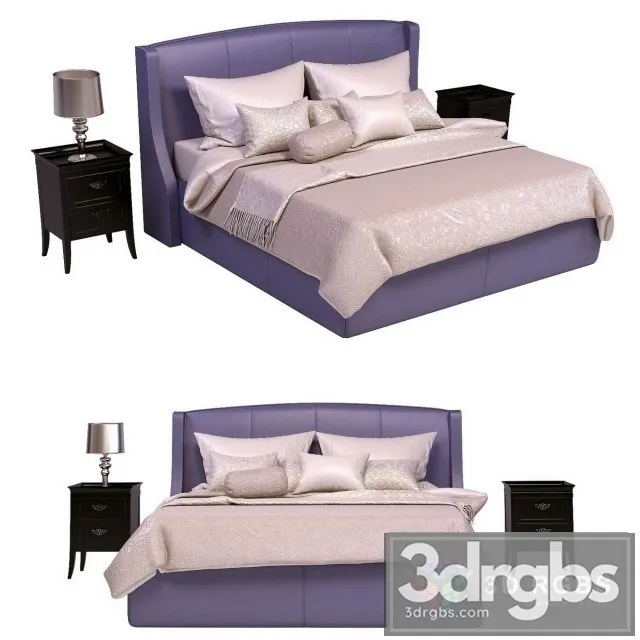 Venice Velvet Bed 3dsmax Download