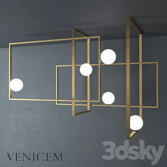 VeniceM Mondrian Glass Ceiling 3DSMax File