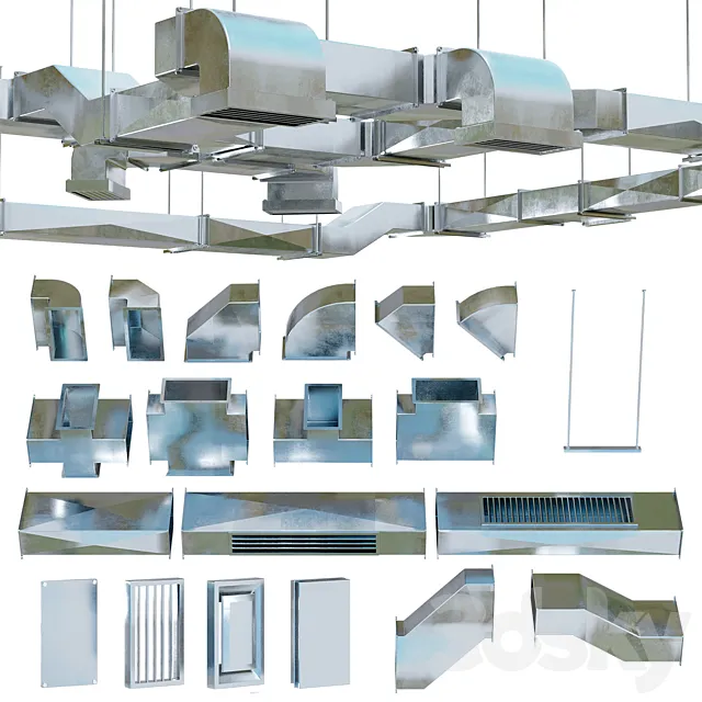 Ventilation system 3dsMax Model