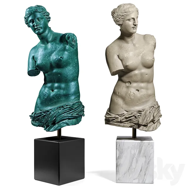 Venus de Milo bust 3DS Max Model