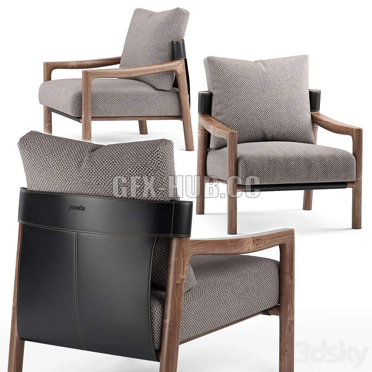 Vera armchair – Porada 3dsMax Model