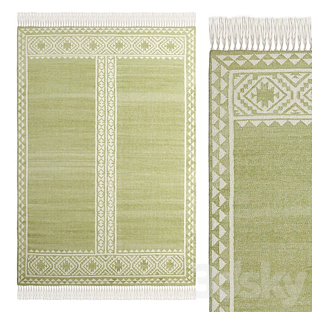 Verdala Flat Woven Wool Rug By La Redoute 3ds Max