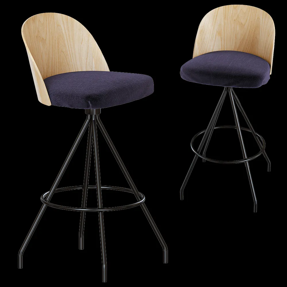 Verges – Barstool Cistell Slim 3ds Max