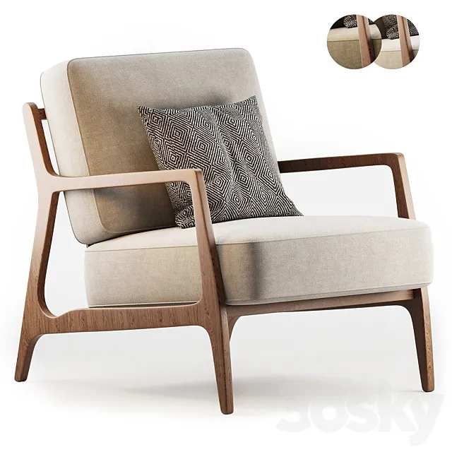 Verity Lounge Chair 3ds Max