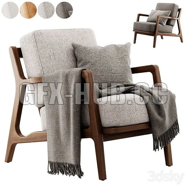 Verity Lounge Chair by Poly and Bark 3dsMax Model