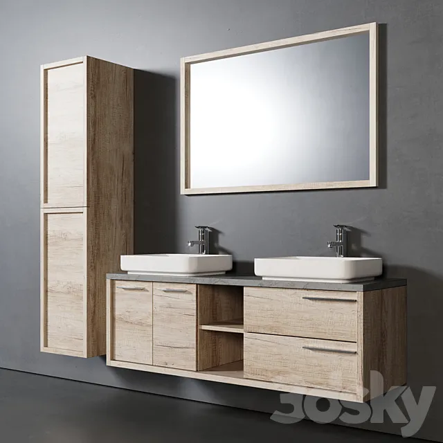 Vermont Bathroom Furniture 3DS Max Model