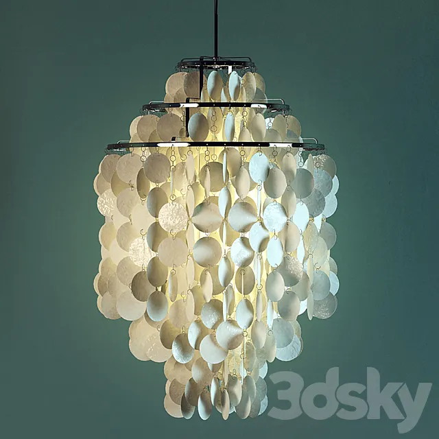 Verner Panton Fun Lamp 3DS Max Model